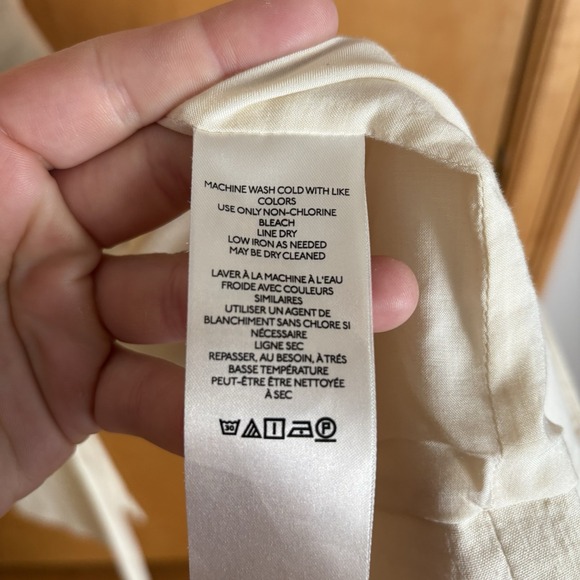 Anthropologie Maeve Longline Linen Vest Beige XXS Belted‎ - Picture 5 of 13